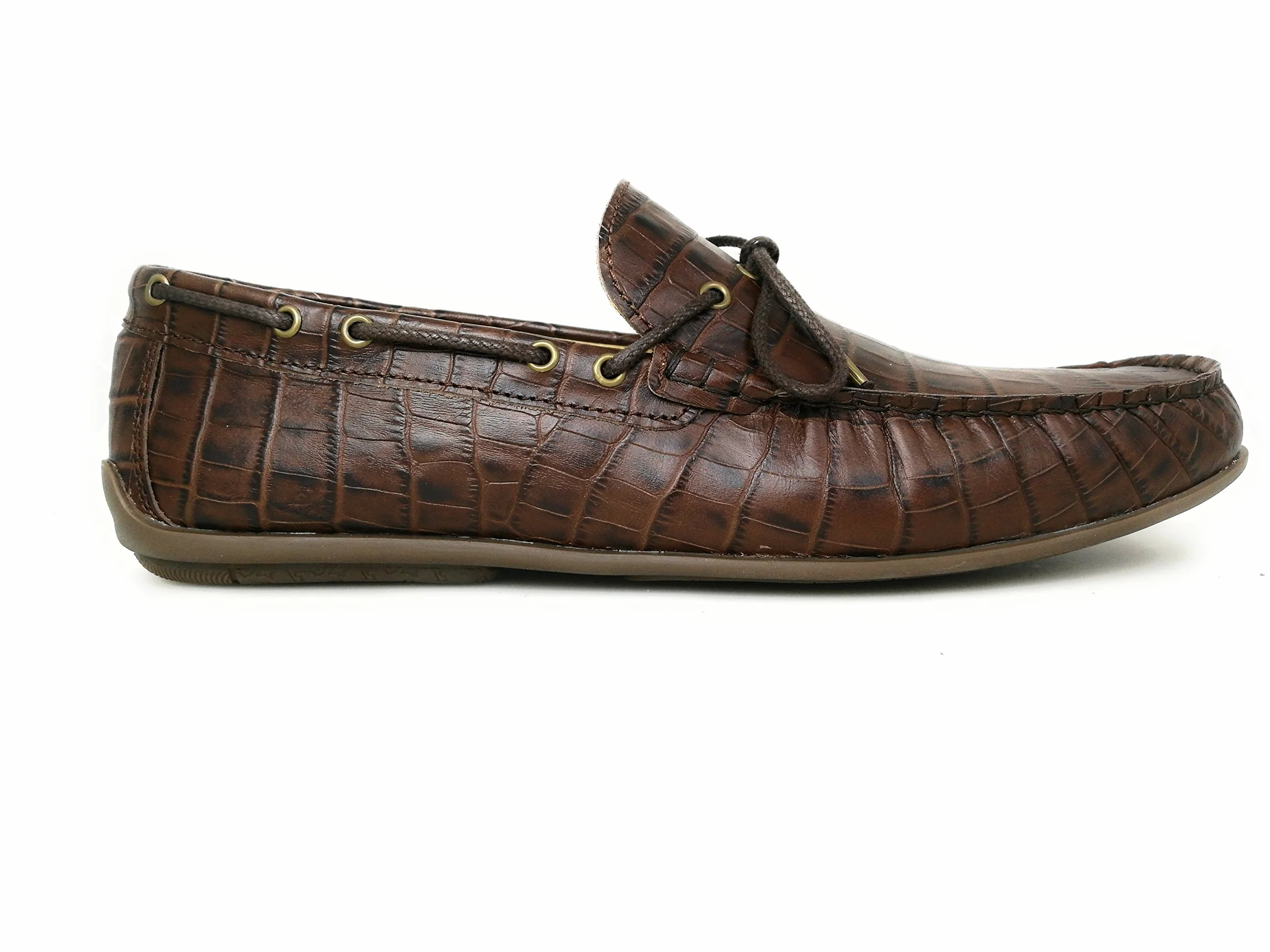 Zerimar Skórzane buty do łodzi dla mężczyzn, buty żeglarskie, męskie mokasyny, duże rozmiary, 46-50