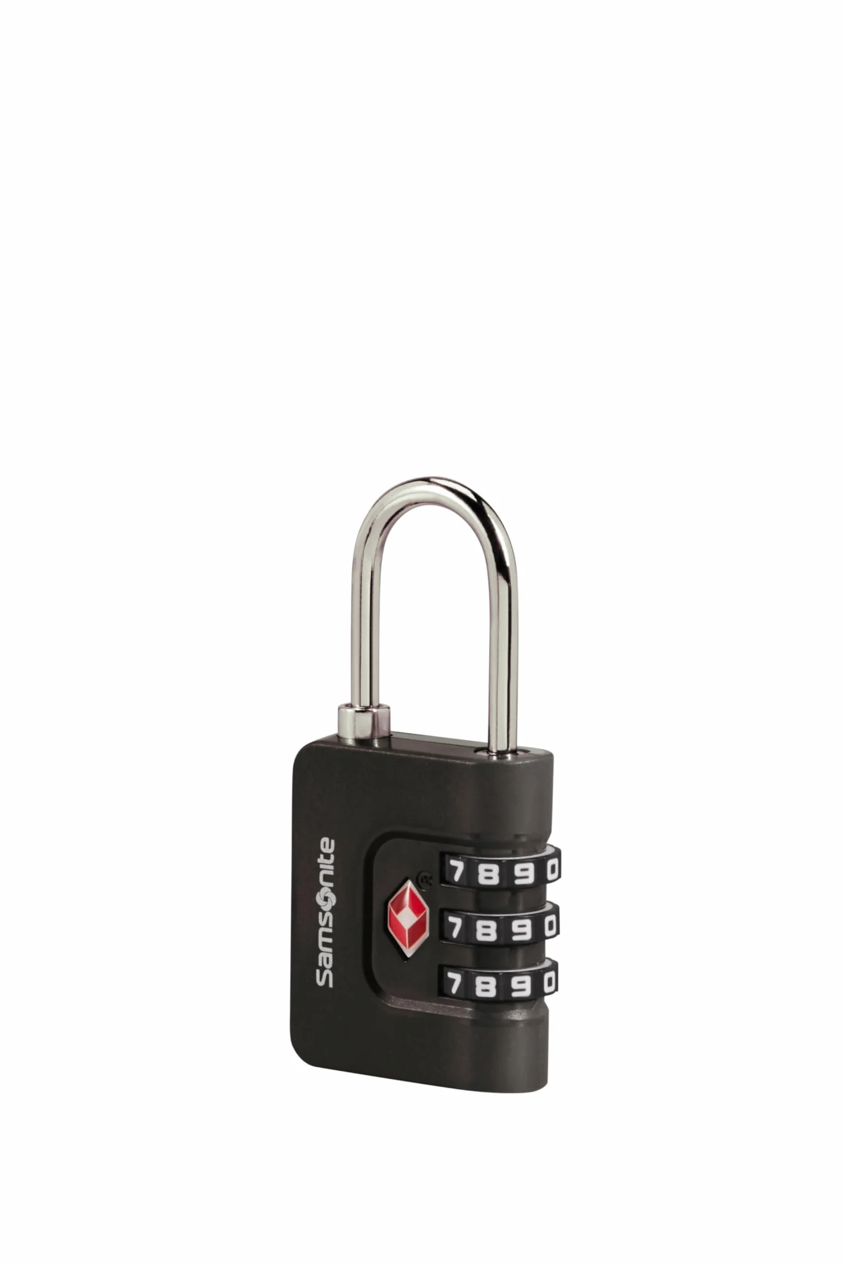 Samsonite TA Revolution - Zamek TSA Szyfrowy z Kodem 3-Cyfrowym, Bezpieczny Zamek do Walizek & Toreb, Zamek do Walizki, Czarny