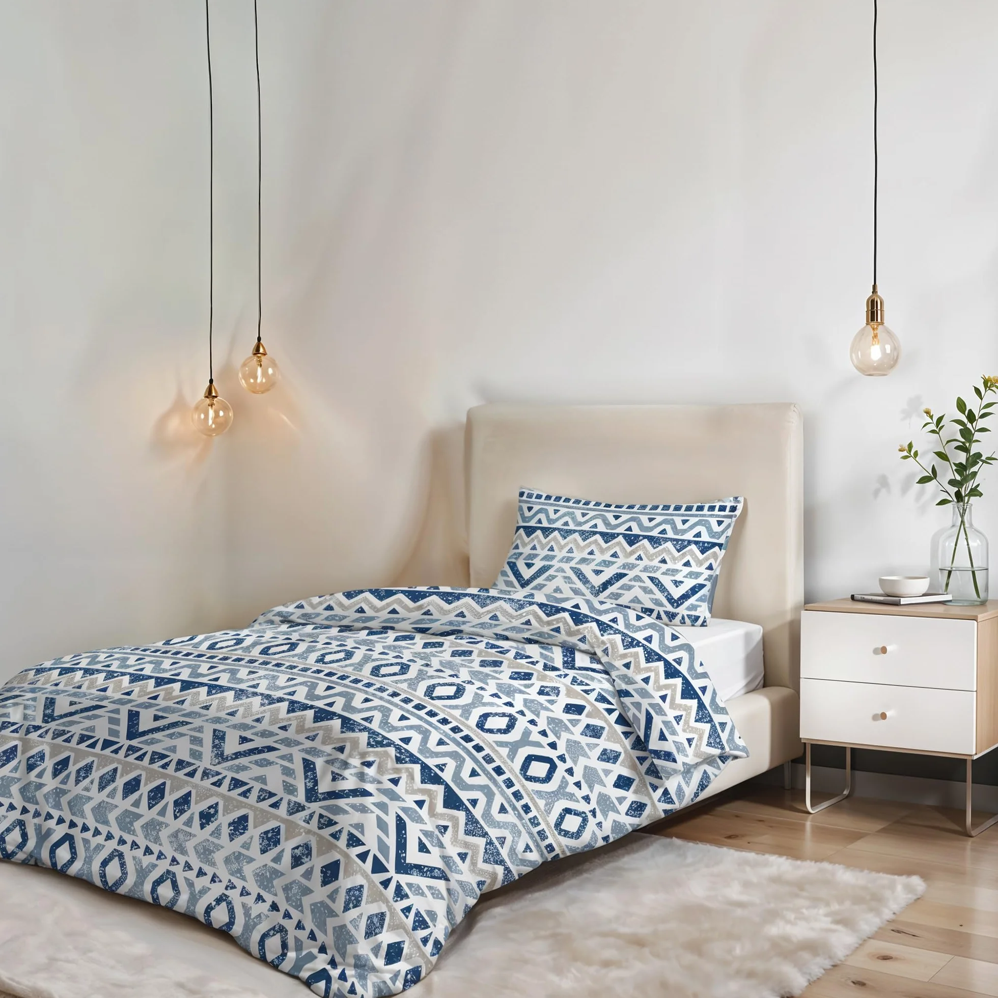 Italian Bed Linen "Fantasy" poszwa na kołdrę, mikrofibra z nadrukiem, Hellas, pojedyncza