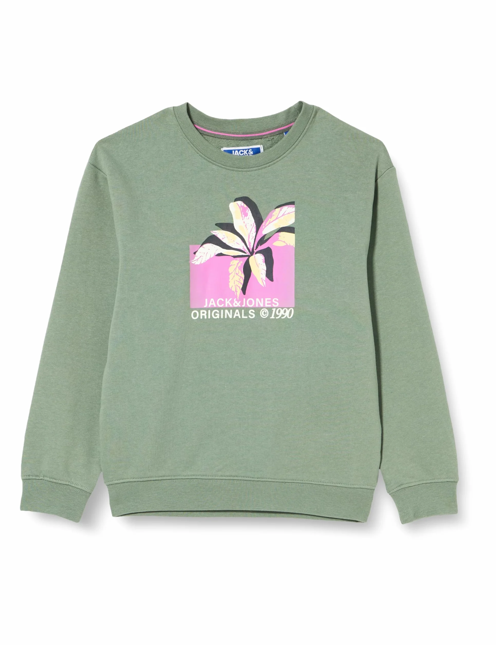 JACK & JONES Bluza sportowa Chłopcy Jortampa Branding Sweat Crew Neck Mni