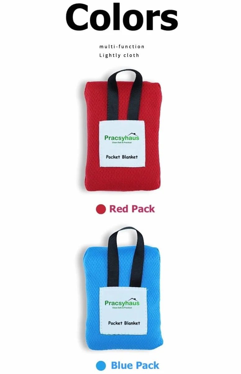 Wodoszczelny koc piknikowy – kompaktowy i lekki – Pocket Beach Blanket na kemping, wędrówki i podróże – S/M/ (czarny, S-70 cm x 110 cm)