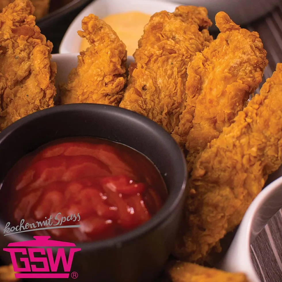 Garnek żeliwny do wok 32 cm 5-częściowy 6,2 l ze szklaną pokrywką czarny