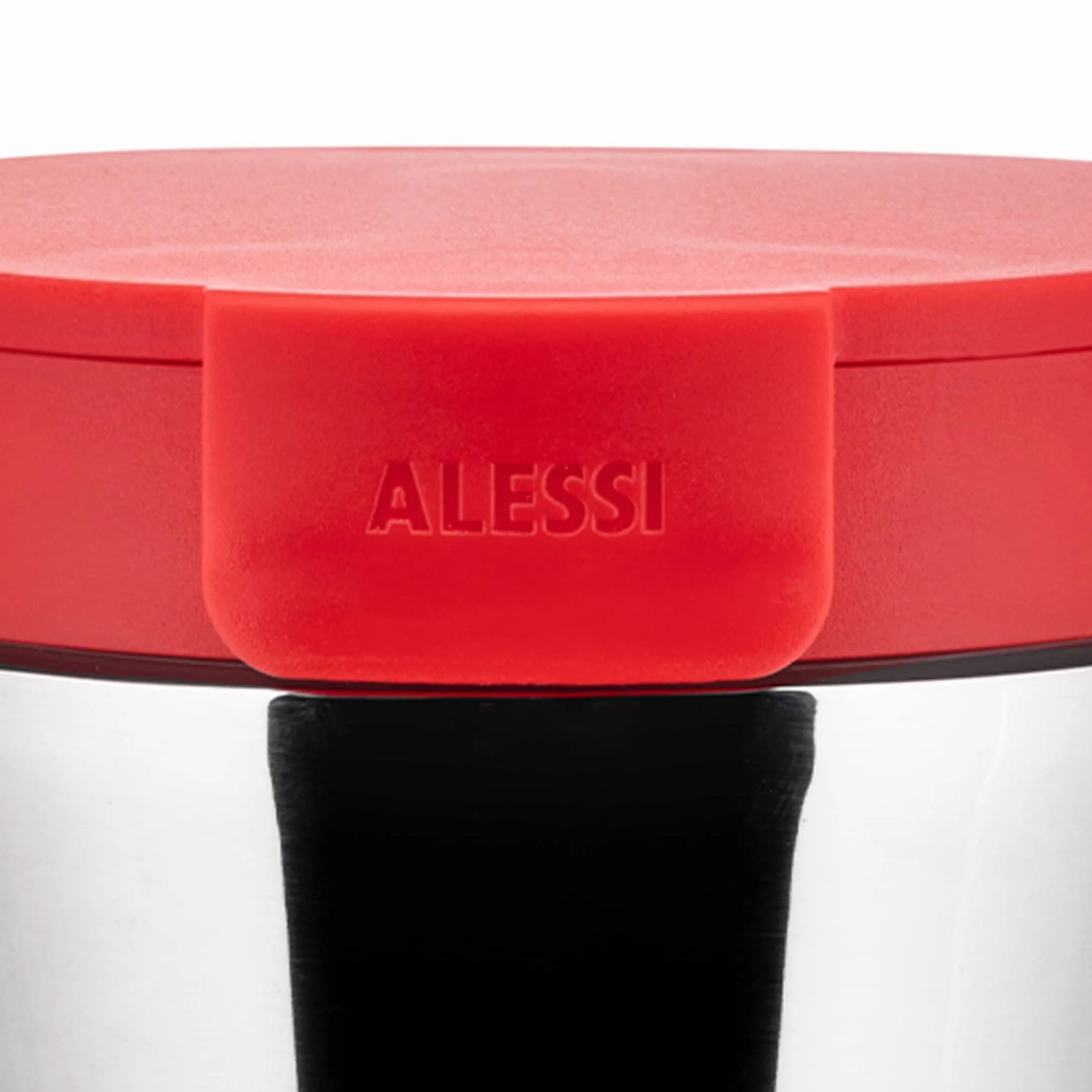 Alessi Caffa GIA24 R podwójne ścianki Travel Mug ze stali szlachetnej 18/10 czerwony