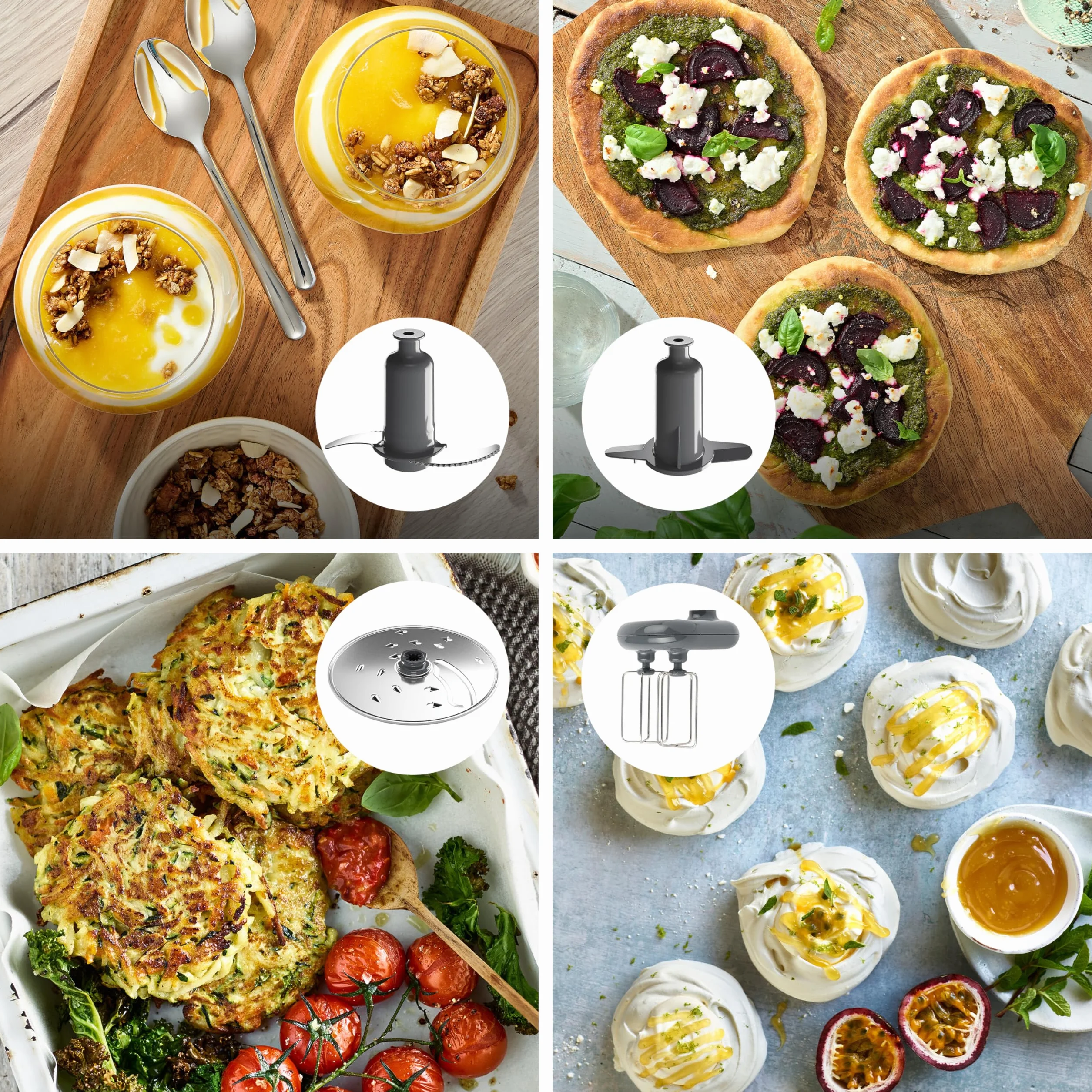 Kenwood MultiPro OneTouch FDM73.850SS wielofunkcyjny robot kuchenny 1000 W 13 akcesoriów srebrny