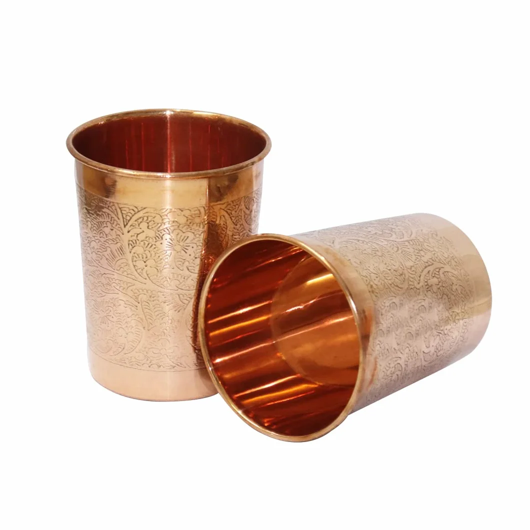 miedziany dzban indyjski dzbanek do picia wody dzbanek z pokrywk? dzbanek na wod? czysta mied? Ayurveda dzbanek do serwowania 1,7 litra czysta mied? kubek Indian Cup szklana karafka
