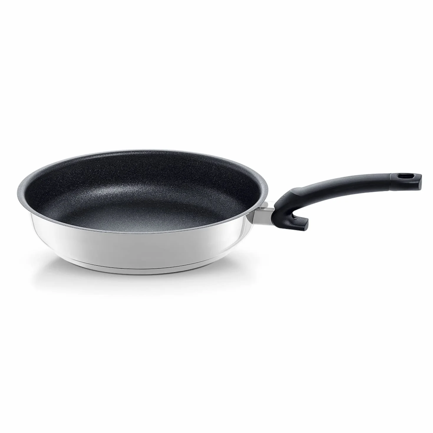 Fissler Adamant Premium Patelnia Ceramiczna 24 cm Stal Nierdzewna Srebrny/Czarny