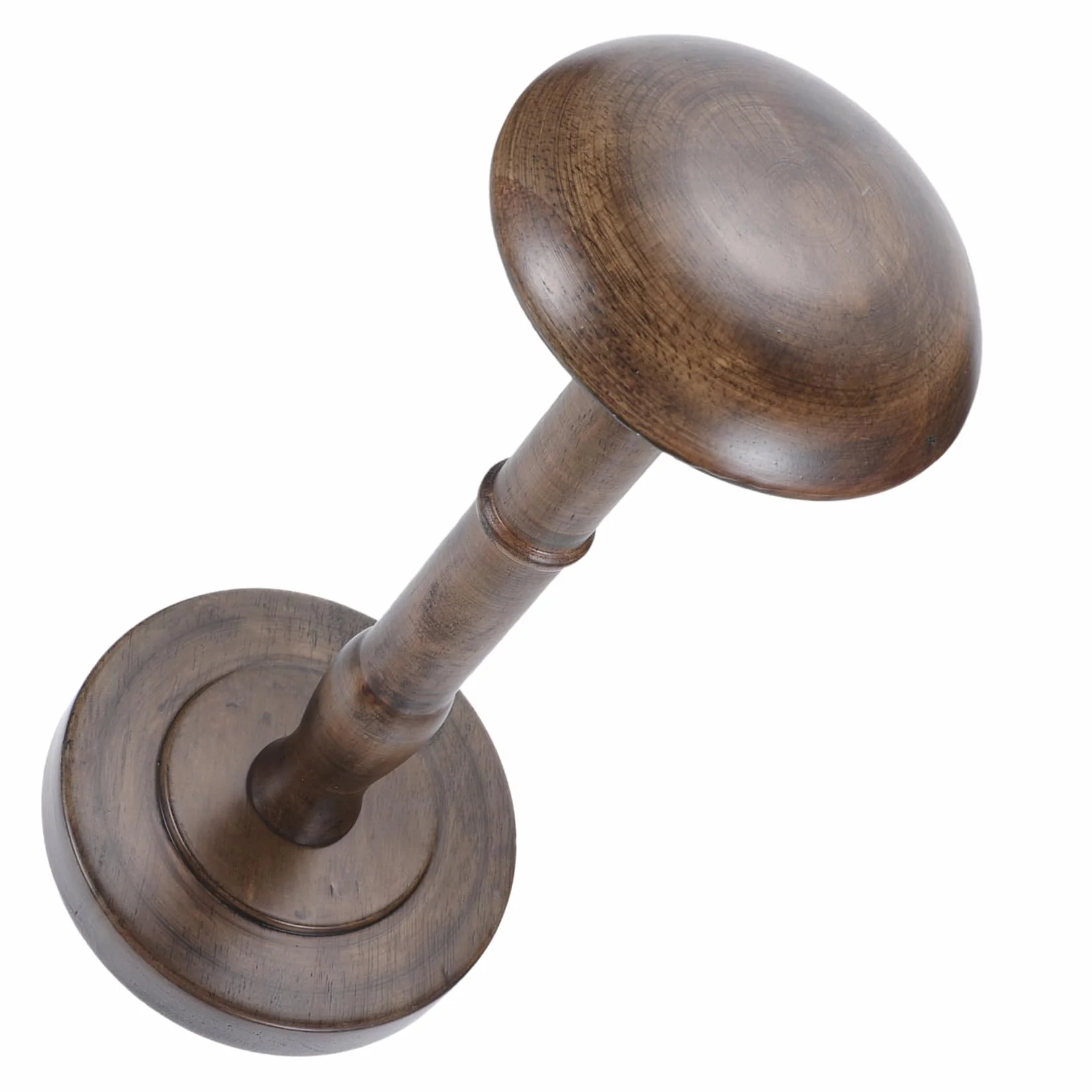 KOMBIUDA Vintage Cap Holder Rack 13-calowy Okrągły Stojak Na Kapelusze Z Drewna Organizer Na Czapki