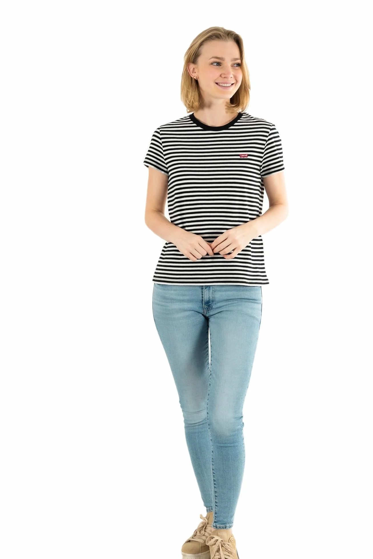 Levi's Perfect Tee T-Shirt Kobiety, Caviar, M