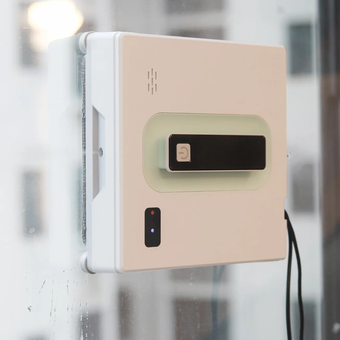 Robot do czyszczenia okien kwadratowy silnik bezszczotkowy podwójny strumień wody UPS 650 mAh