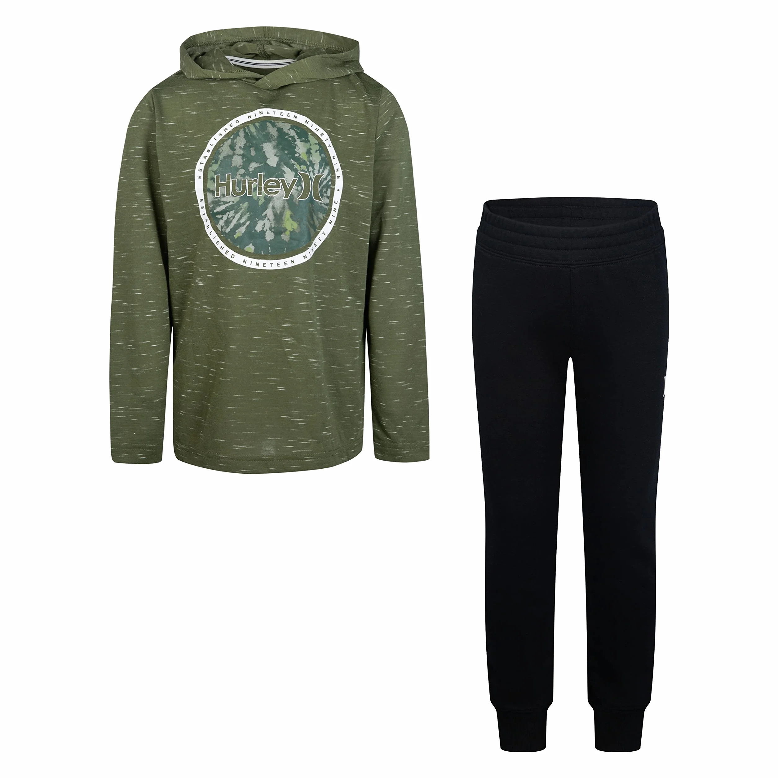 Hurley Hrlb Cloud Slub Set, Zestaw Bluza Spodnie Dziecięce, Army, 4 Lata
