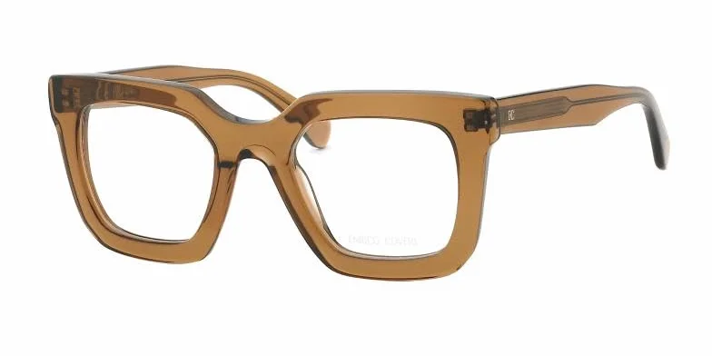 Enrico Coveri Okulary ECV157 dla kobiet, okulary korekcyjne, pasują do wszystkich rodzajów soczewek, Hawana