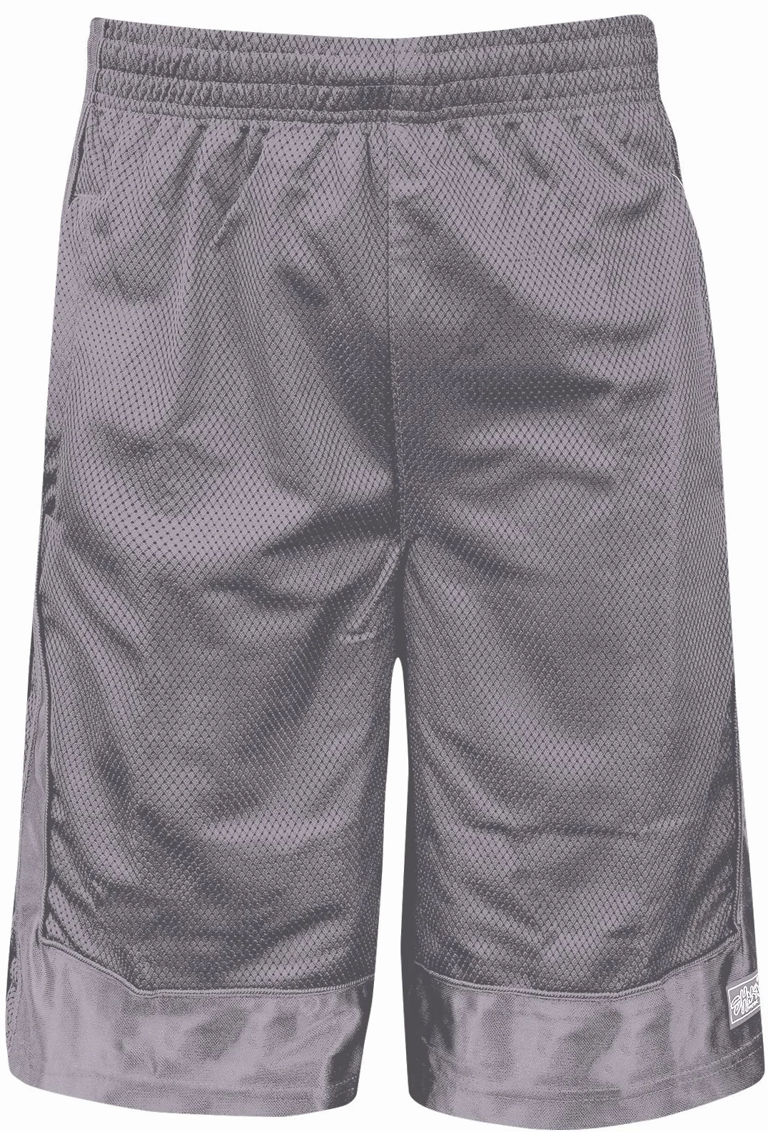 Shaka Wear Męskie spodenki do koszykówki – siatka trening siłownia sport aktywne bieganie sportowe spodnie z kieszeniami regularne duże S ~ 5XL, D. szary, 1X