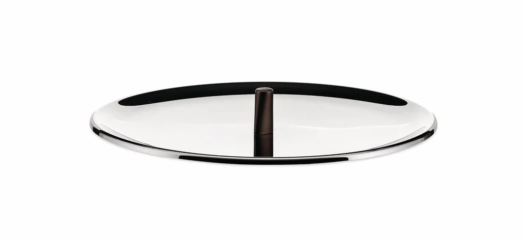 Alessi PU200/16 edo pokrywka z pokrętłem, stal nierdzewna, brązowa, stal nierdzewna