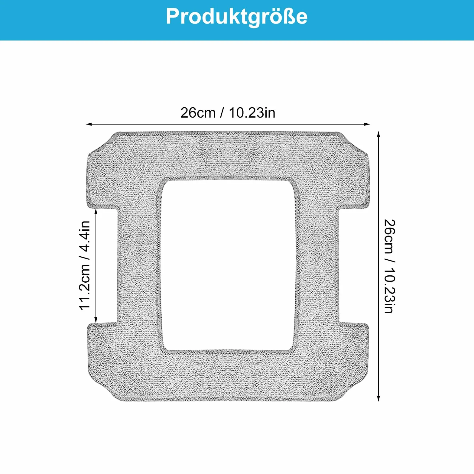 6 sztuk ściereczek do czyszczenia Ecovacs Winbot W2/W2 Omni/W1/W1 Pro/robot do mycia okien, wielokrotnego użytku, nadaje się do prania, robot do czyszczenia okien Ecovacs