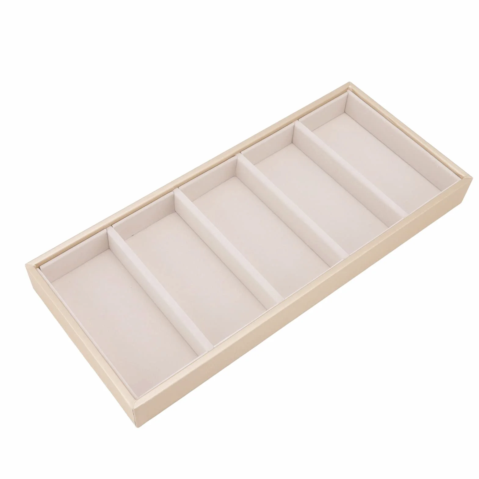 Etui na Okulary, 5 Siatek Organizer na Okulary Przeciwsłoneczne dla Kobiet Mężczyźni Bez Osłony, Schowek na Okulary Witryna na Okulary do Szuflady na Biurko, Akcesoria do Organizacji(Beżowy)