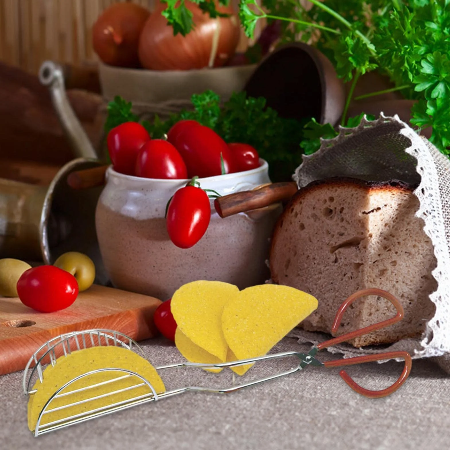 Szczypce do taco ze stali nierdzewnej, akcesoria kuchenne