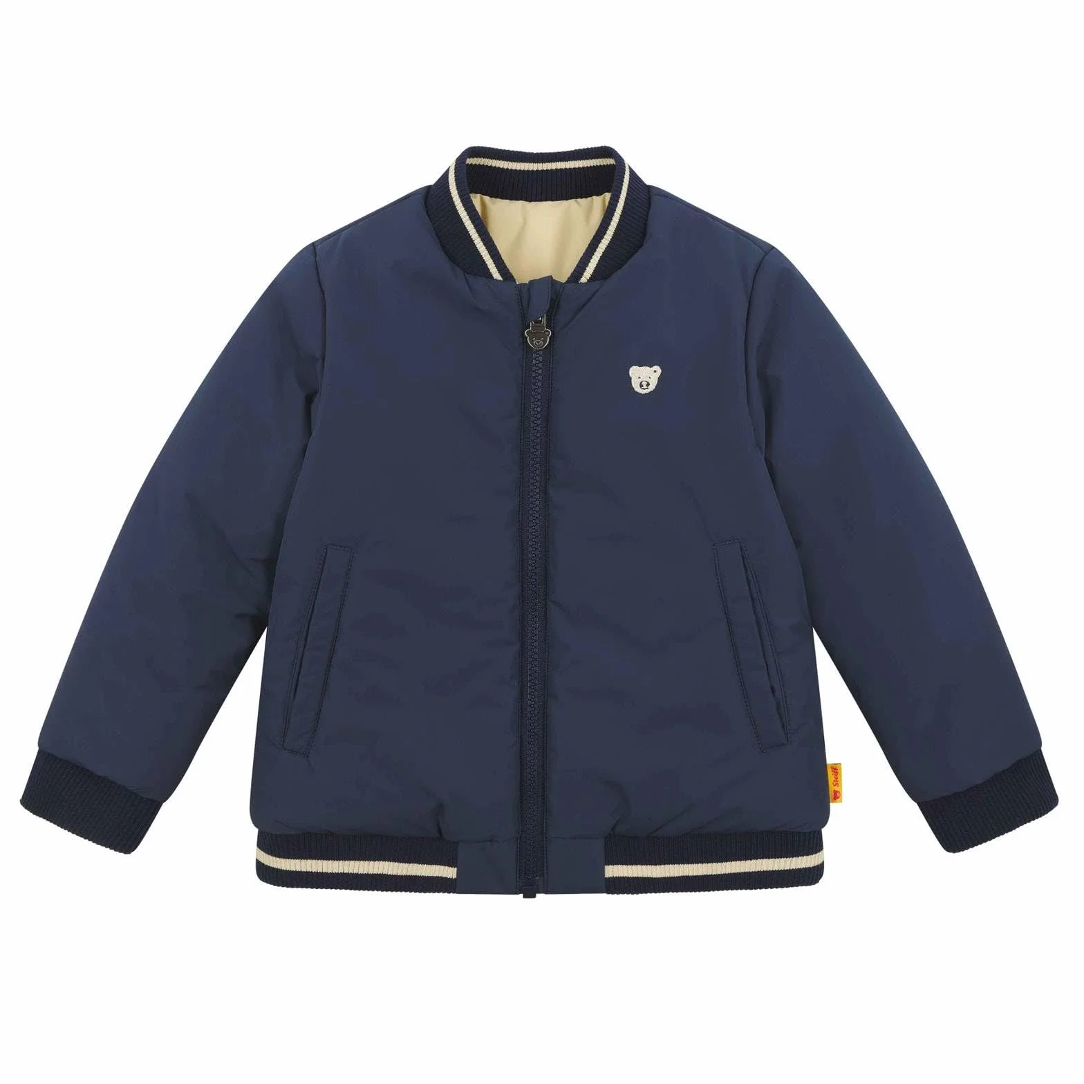 Steiff Chłopięca kurtka dwustronna, Peacoat, 104