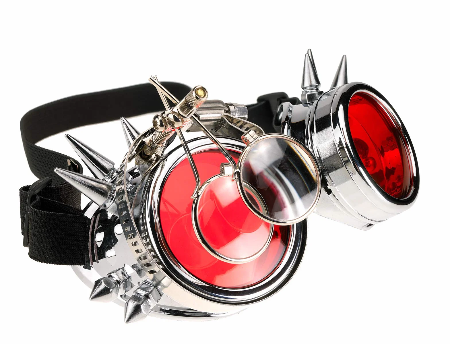 4sold Loupe Steampunk czarne gogle cyber rave goth vintage wiktoriańskie jak okulary przeciwsłoneczne