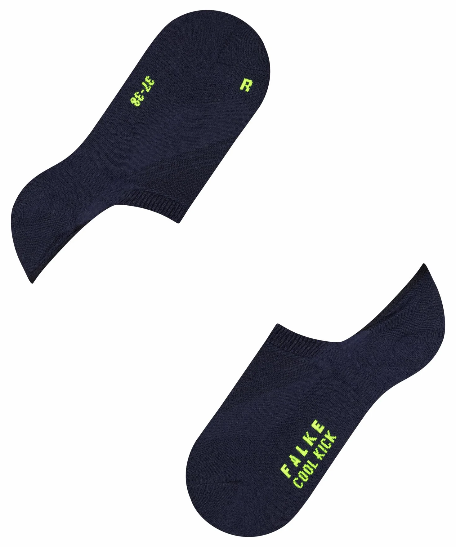 FALKE Kobiety Stopki Cool Kick Invisible W In materiał funkcyjny niewidoczne jednokolorowe 1 Para, Niebieski Marine 6120, 37-38