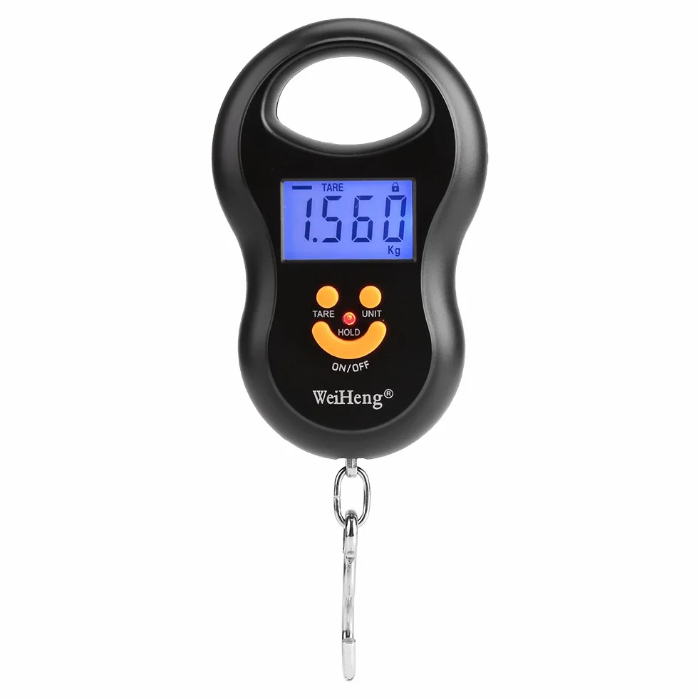 Waga bagażowa, 50 Kg/10G Lcd Cyfrowy Handheld Przenośny Żuraw Elektroniczny Waga Możliwość Powieszenia Hak Do Samolotu Podróży Bagaż Ważenie Domowe Zakupy Wędkarstwo