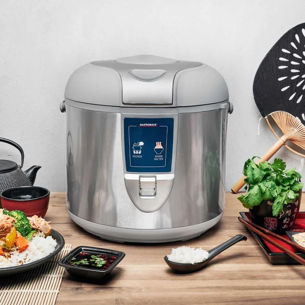 GASTROBACK Szybkowar do Ryżu 3L 450W z Powłoką Nieprzywierającą Szary