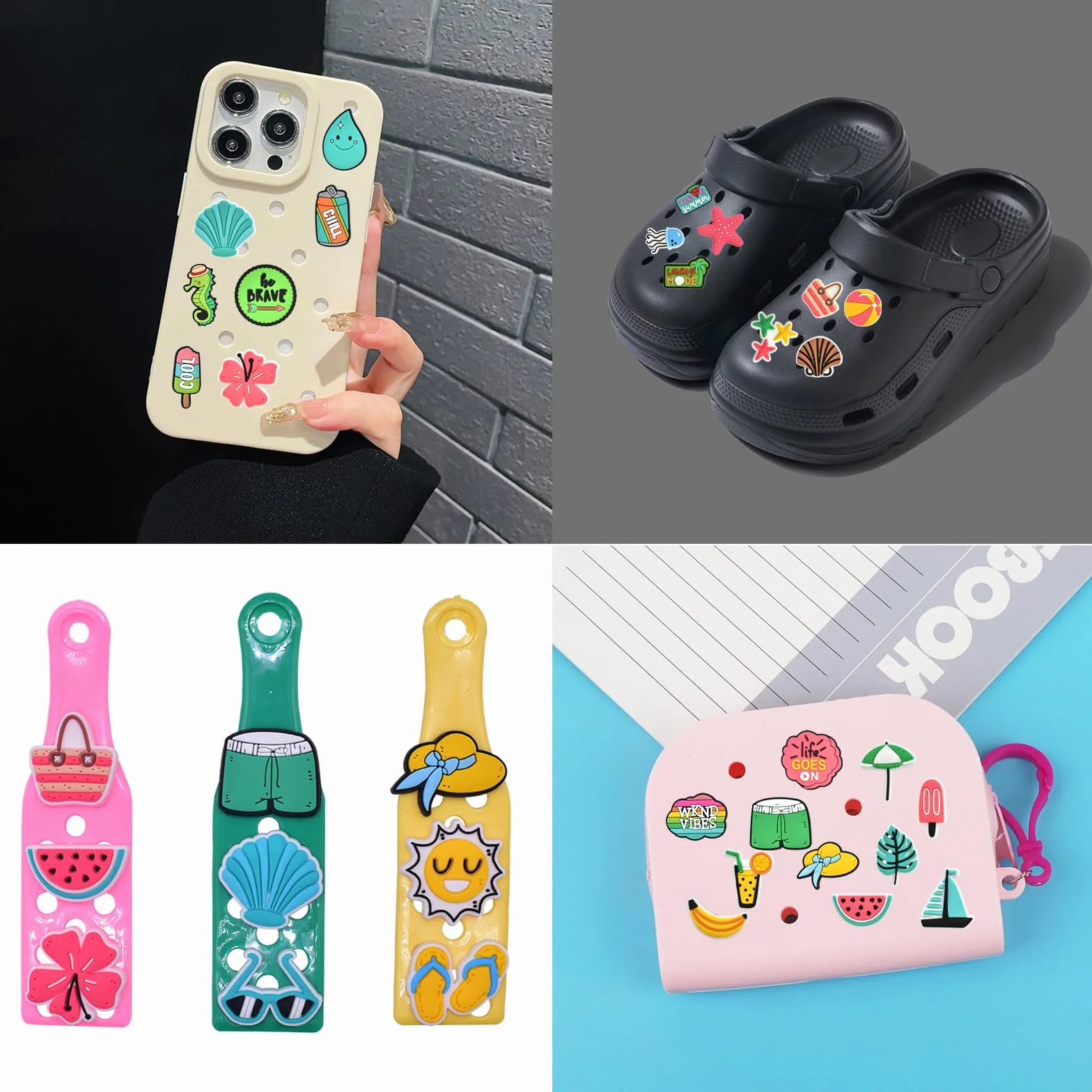 Charms do Crocs PVC ozdoby na buty letnie 1-3cm dla dziewcząt kobiet chłopców dorosłych