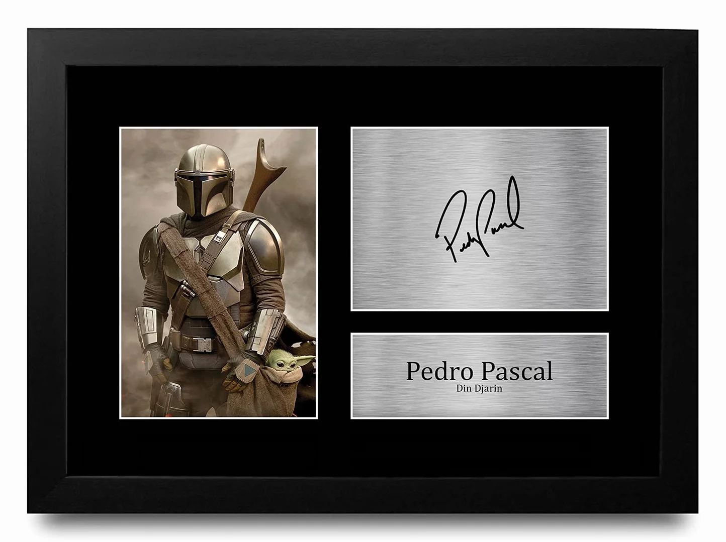 Pedro Pascal The Mandalorian A4 Oprawiony Zdjęcie Z Autografem Prezenty