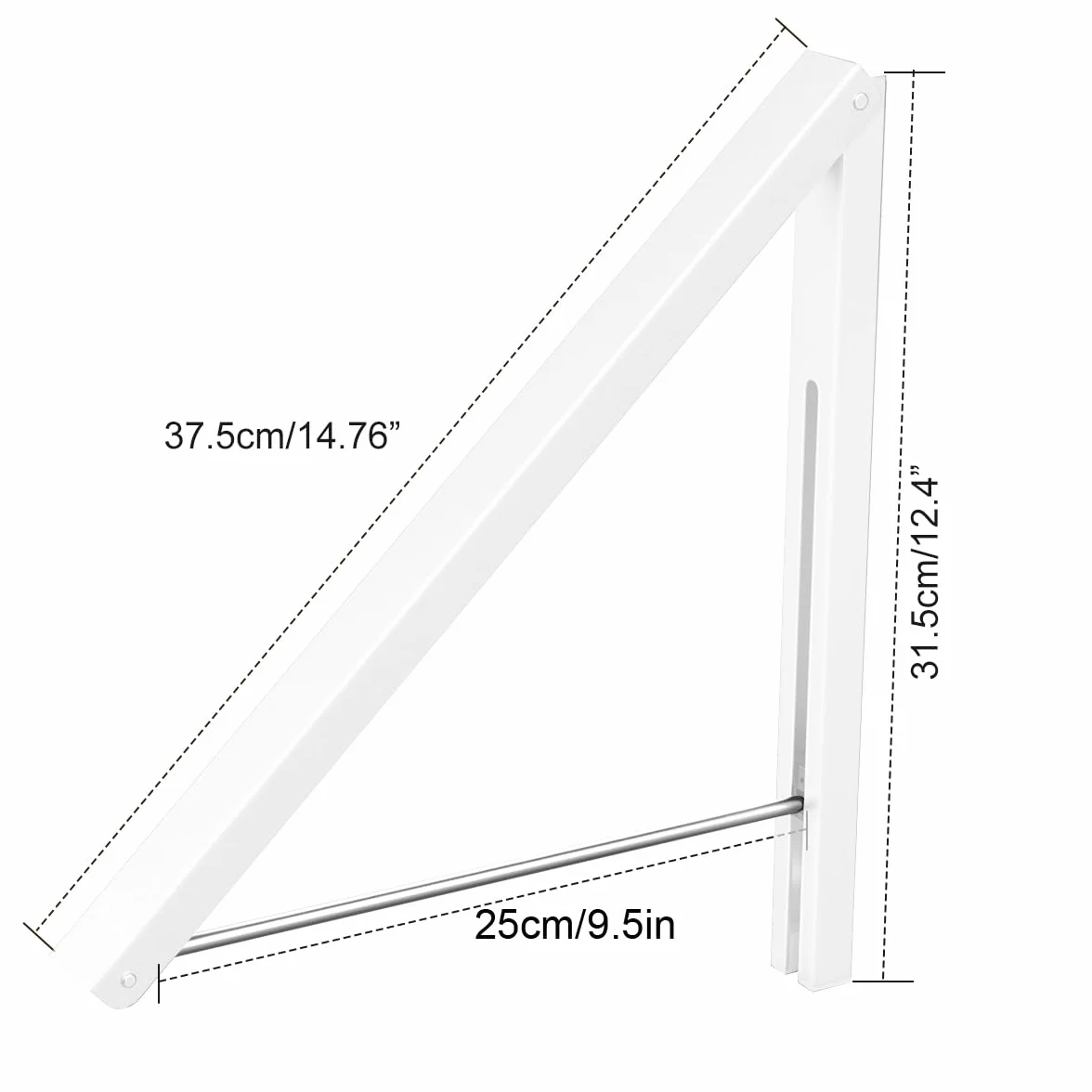 Suszarka montowana na ścianie składany wieszak na ubrania aluminiowy organizer