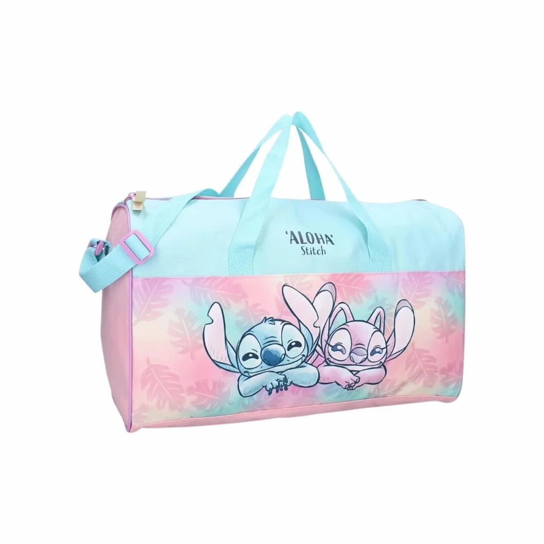 mybagstory - Torba sportowa dla dziewczynek - Stitch - Dzieci - Szkoła - Przedszkole - Rozmiar 40 cm - Regulowany pasek - Pomysł na prezent