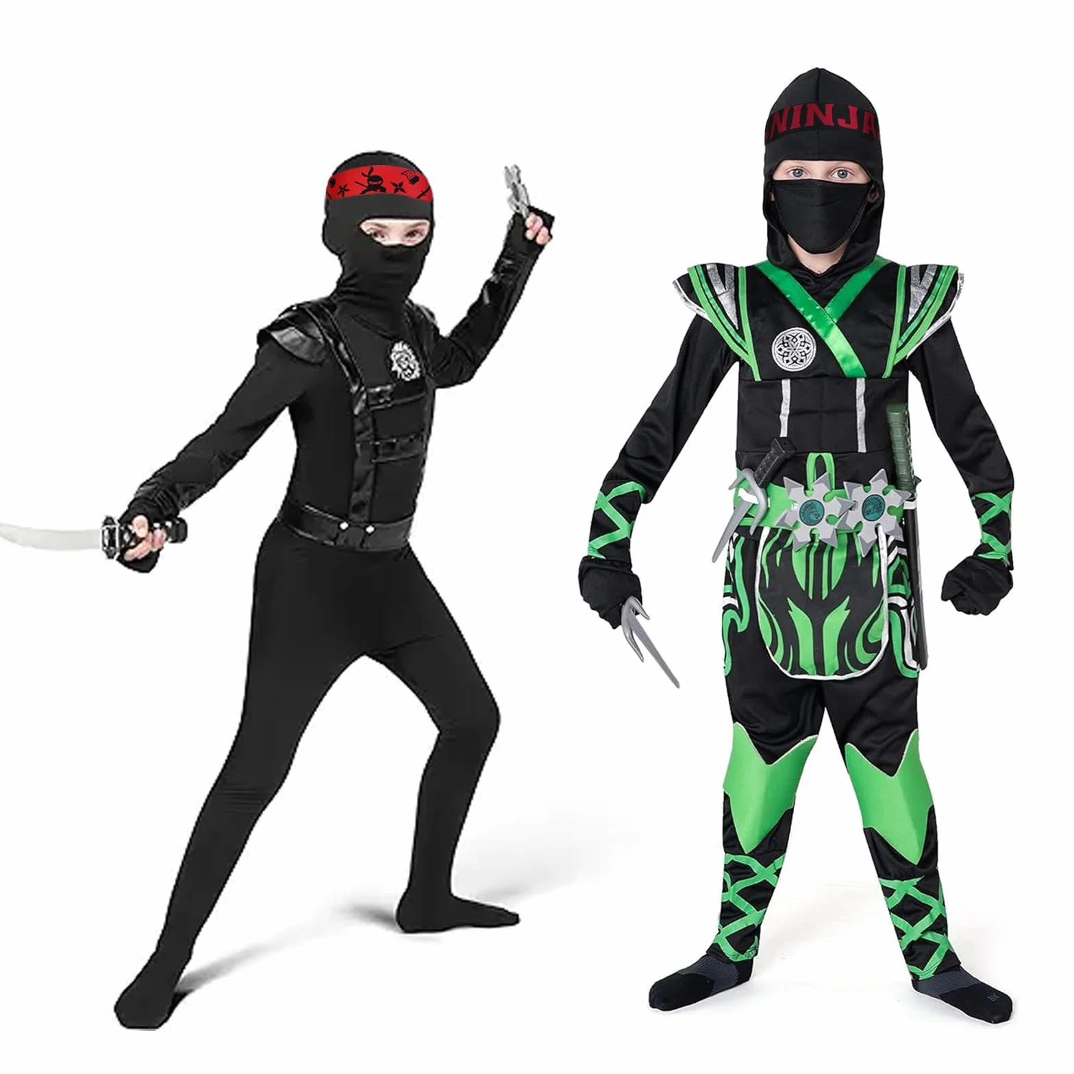 Resvis Ninja opaska na czoło, 10 sztuk, akcesoria na imprezę, dla dzieci, dekoracja urodzinowa, prezent dla gości, na Boże Narodzenie
