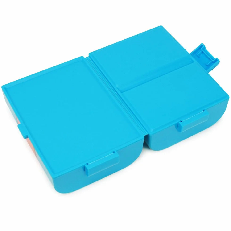 COM-FOUR® Lunchbox vintage z 3 przegrodami 17x13x10 cm