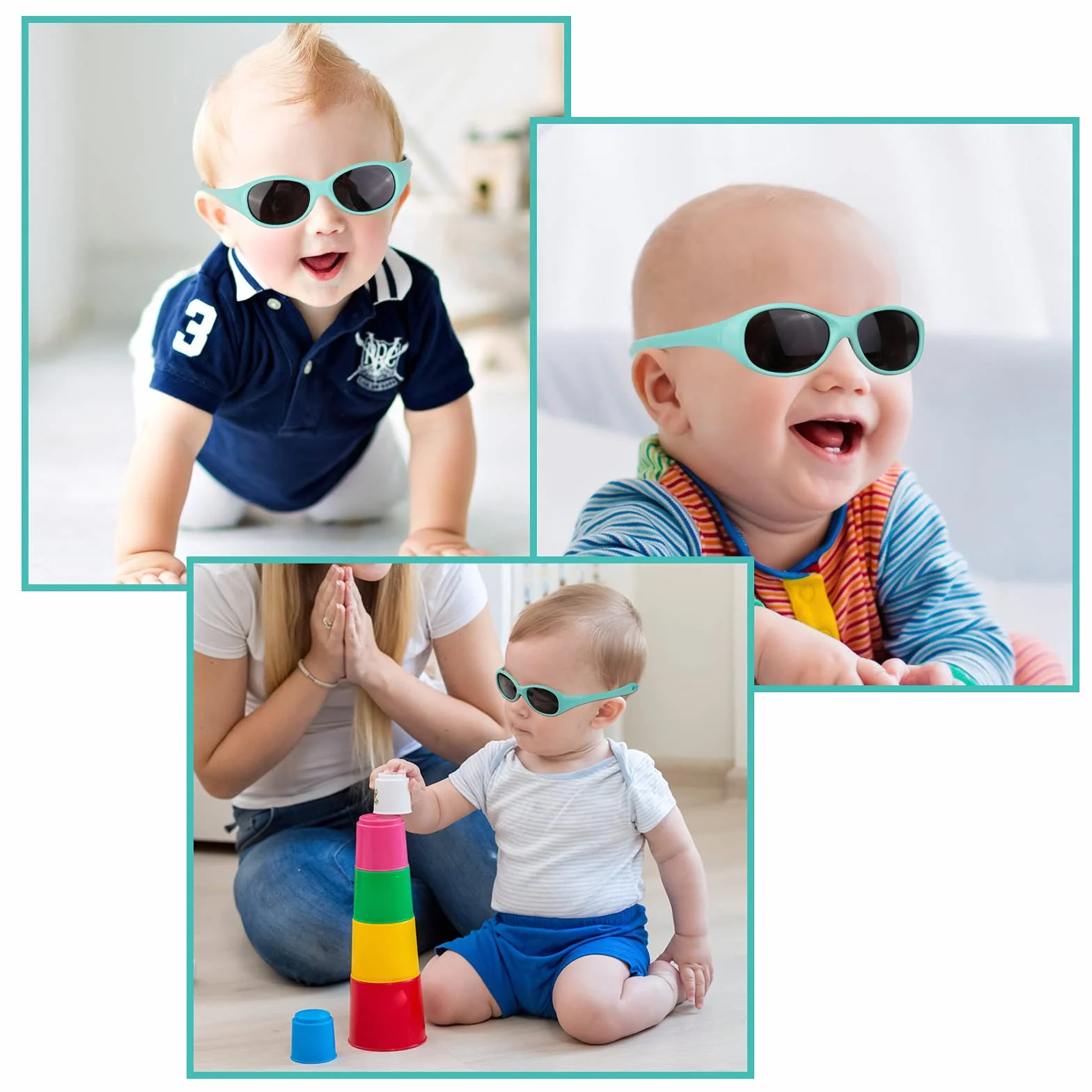 Hifot Okulary przeciwsłoneczne dla dziewczynek, chłopców, ochrona przed promieniowaniem UV, polaryzacyjne okulary przeciwsłoneczne dla małych dzieci, elastyczne, dziecięce okulary przeciwsłoneczne,