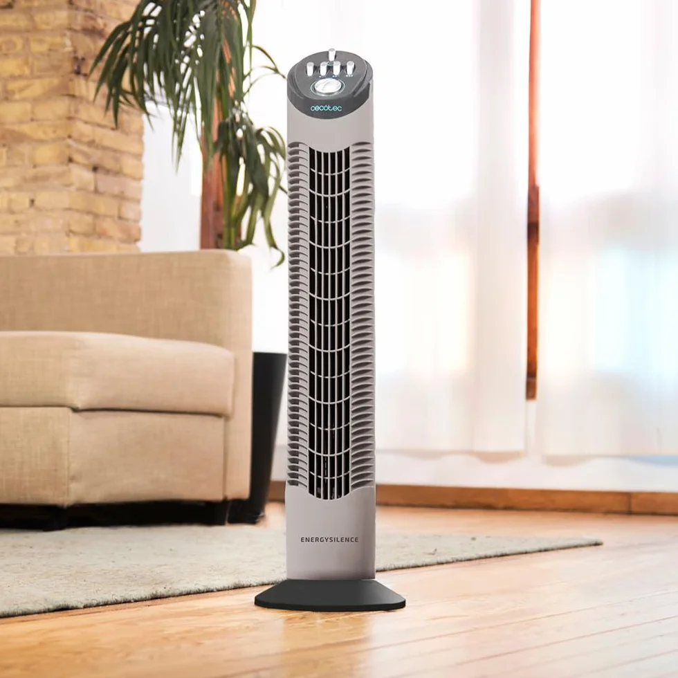 Cecotec EnergySilence 790 Skyline wentylator wieżowy 50 W 76 cm mechaniczny oscylacyjny silnik miedziany 3 prędkości biały