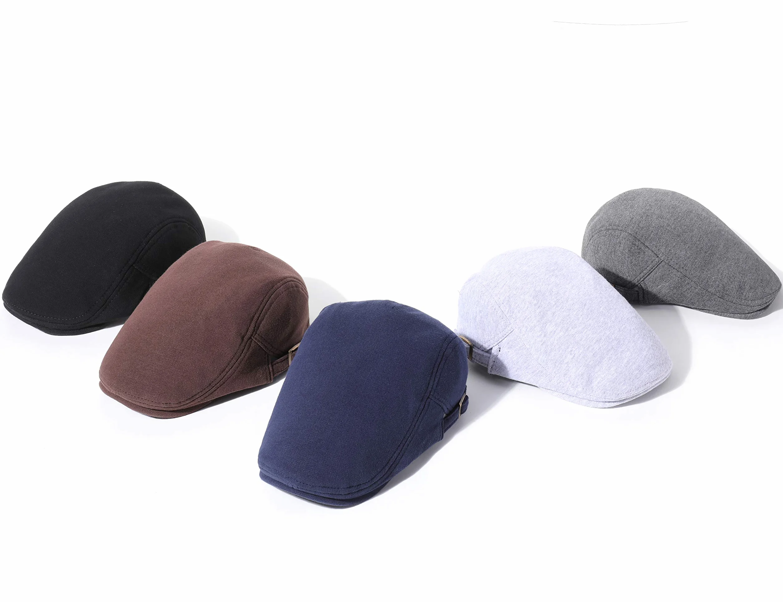 czapka męska z daszkiem, czapka męska z bawełny z suwakiem, czapka bejsbolowa w stylu Gatsby, Newsboy Flatcap, męska czapka beret, czarny, jeden rozmiar