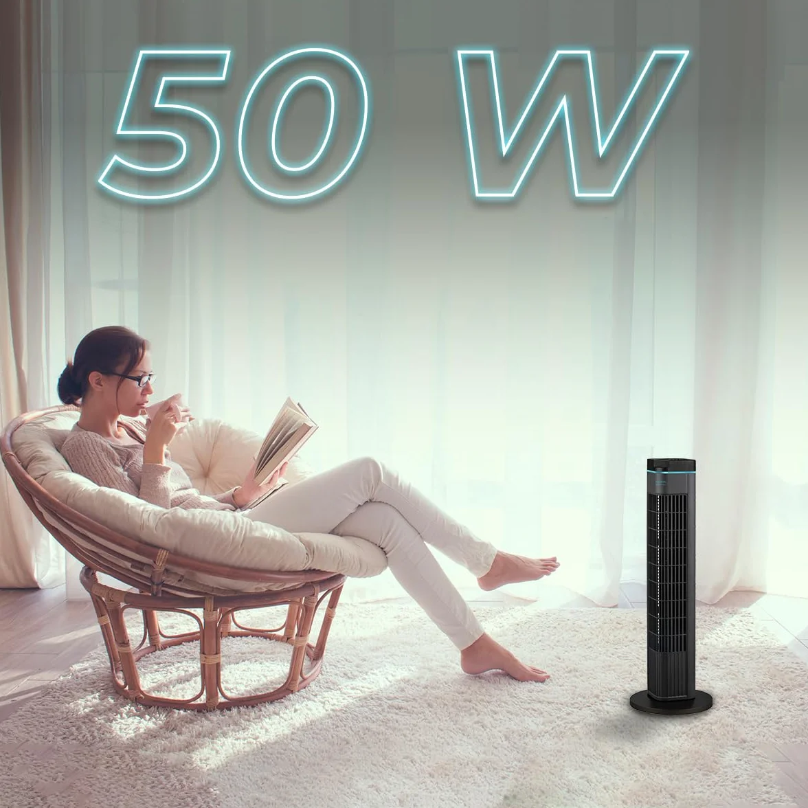 Cecotec Wentylator wieżowy EnergySilence 690 Skyline 29" 50 W stojący 3 tryby timer 8h oscylacja 90°