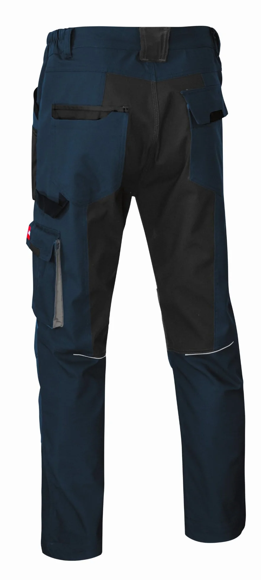 ART.MAS Spodnie robocze Classic Stretch Slim Fit granatowe | wytrzymały materiał płócienny, elastyczne, 10 kieszeni, elementy odblaskowe