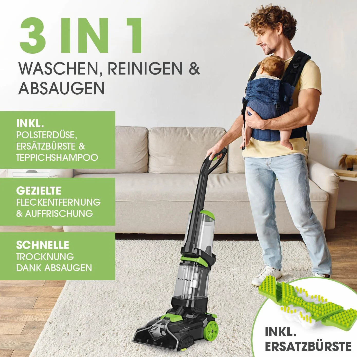 CLEANmaxx Pro środek do czyszczenia dywanów i twardych podłóg