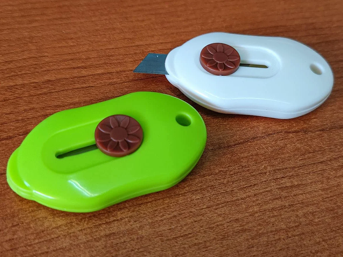 Mini Kieszonkowy Nóż Cutter Brelok 2 Sztuk