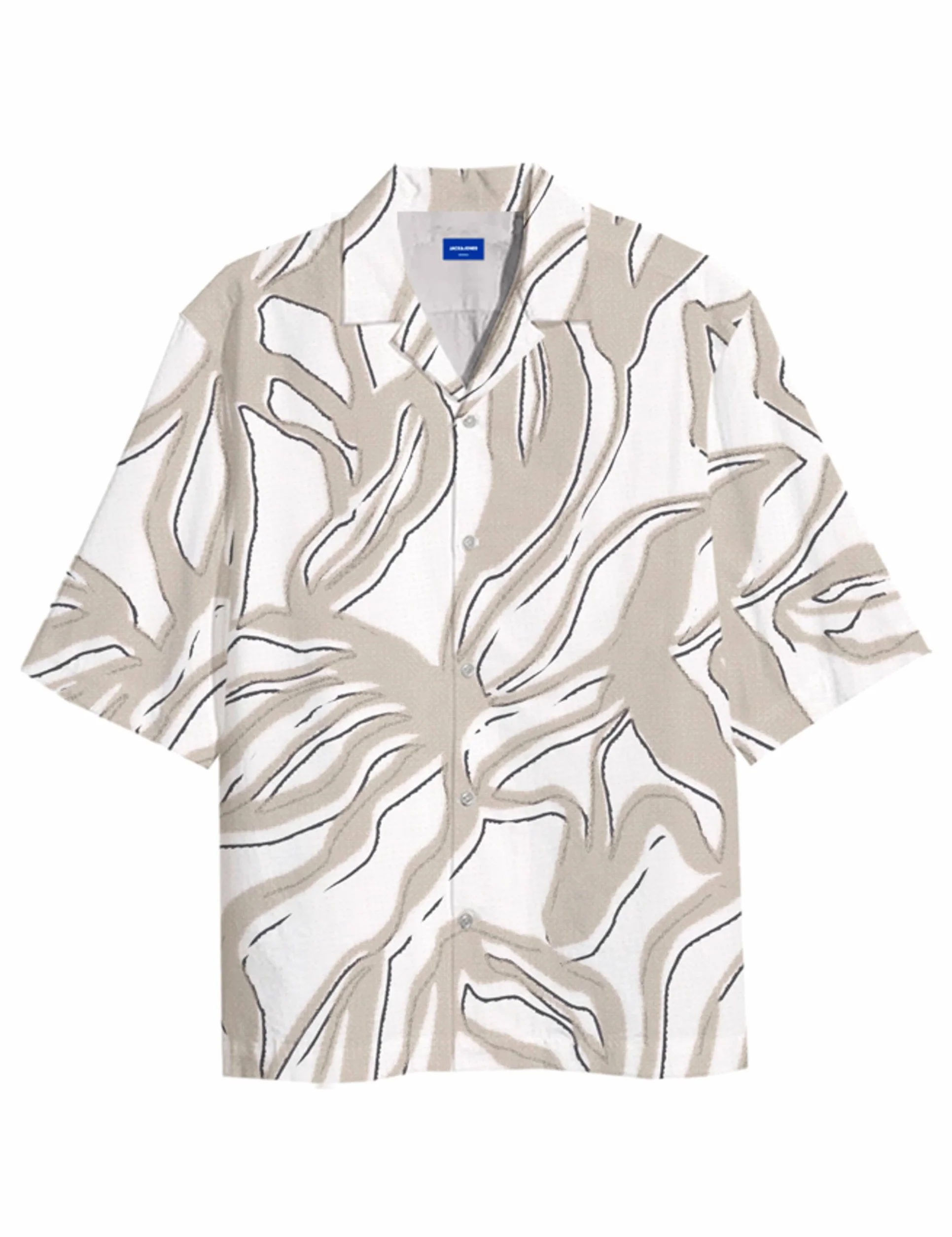 JACK & JONES Jorluke Gallery Resort koszulka męska Ss Tg, Bright White, S