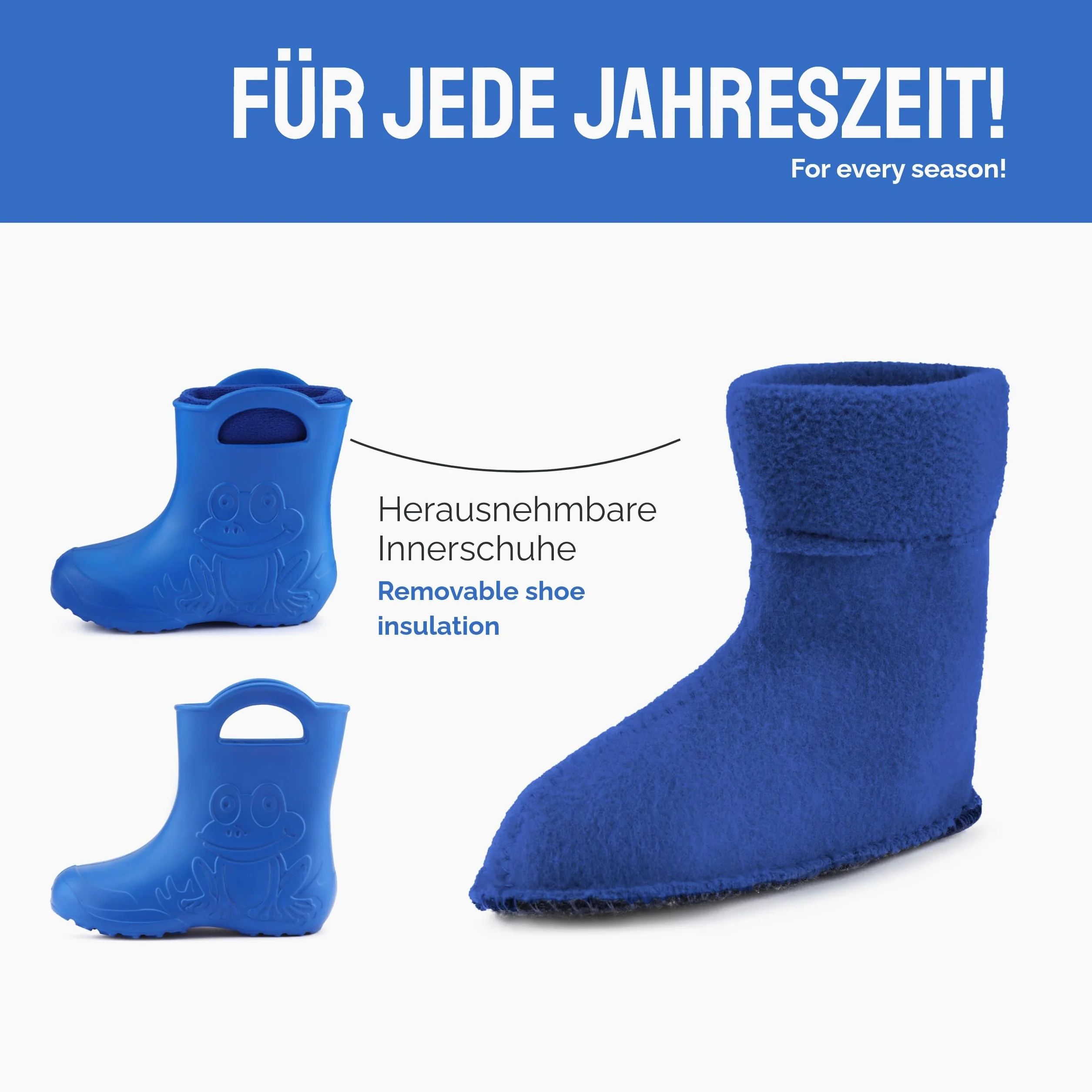 Ladeheid EVA Dziecięce Buty Gumowe Przeciw Deszczowe LA-CA-03