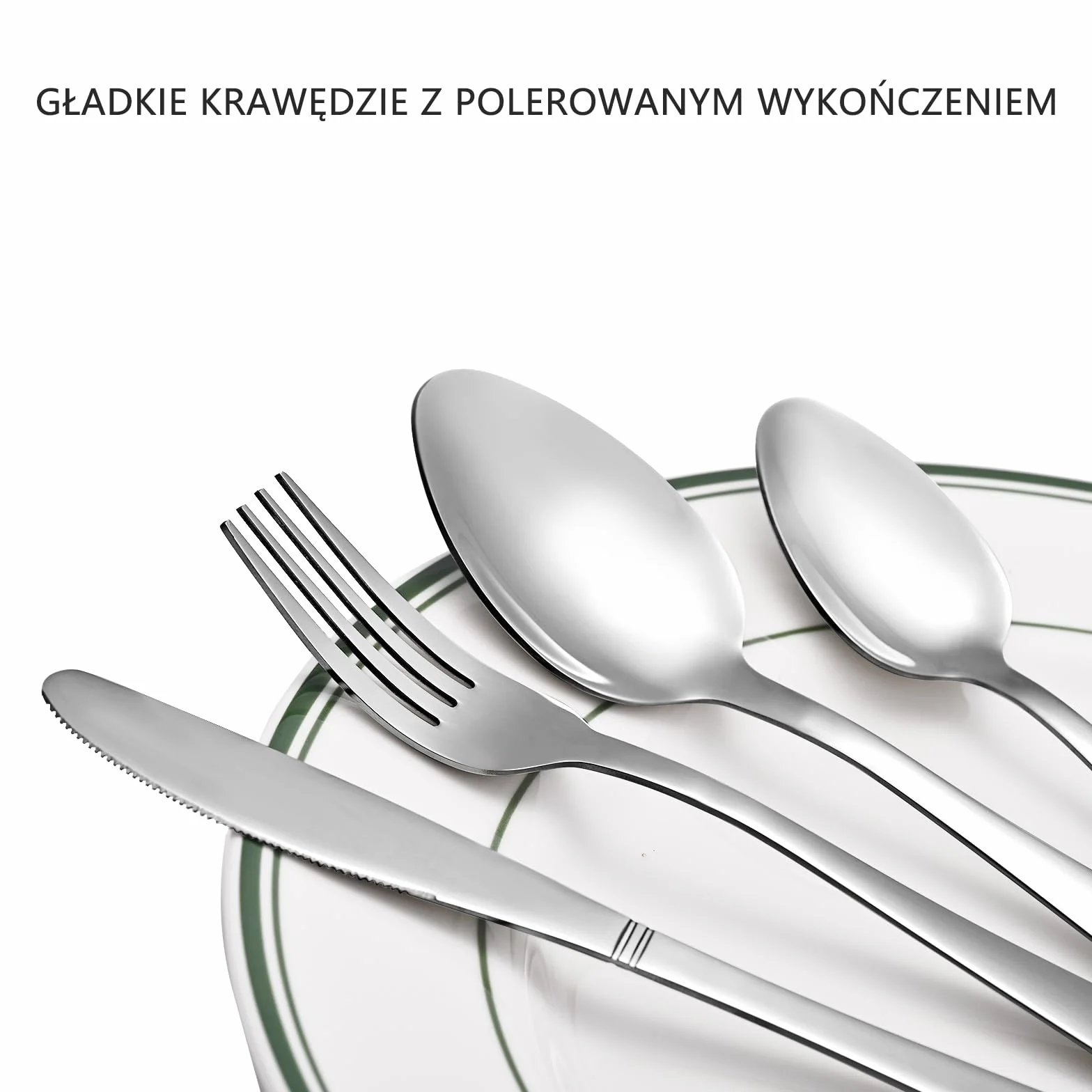 Otto Koning Hannover zestaw sztućców 16-częściowy dla 4 osób stal szlachetna polerowana