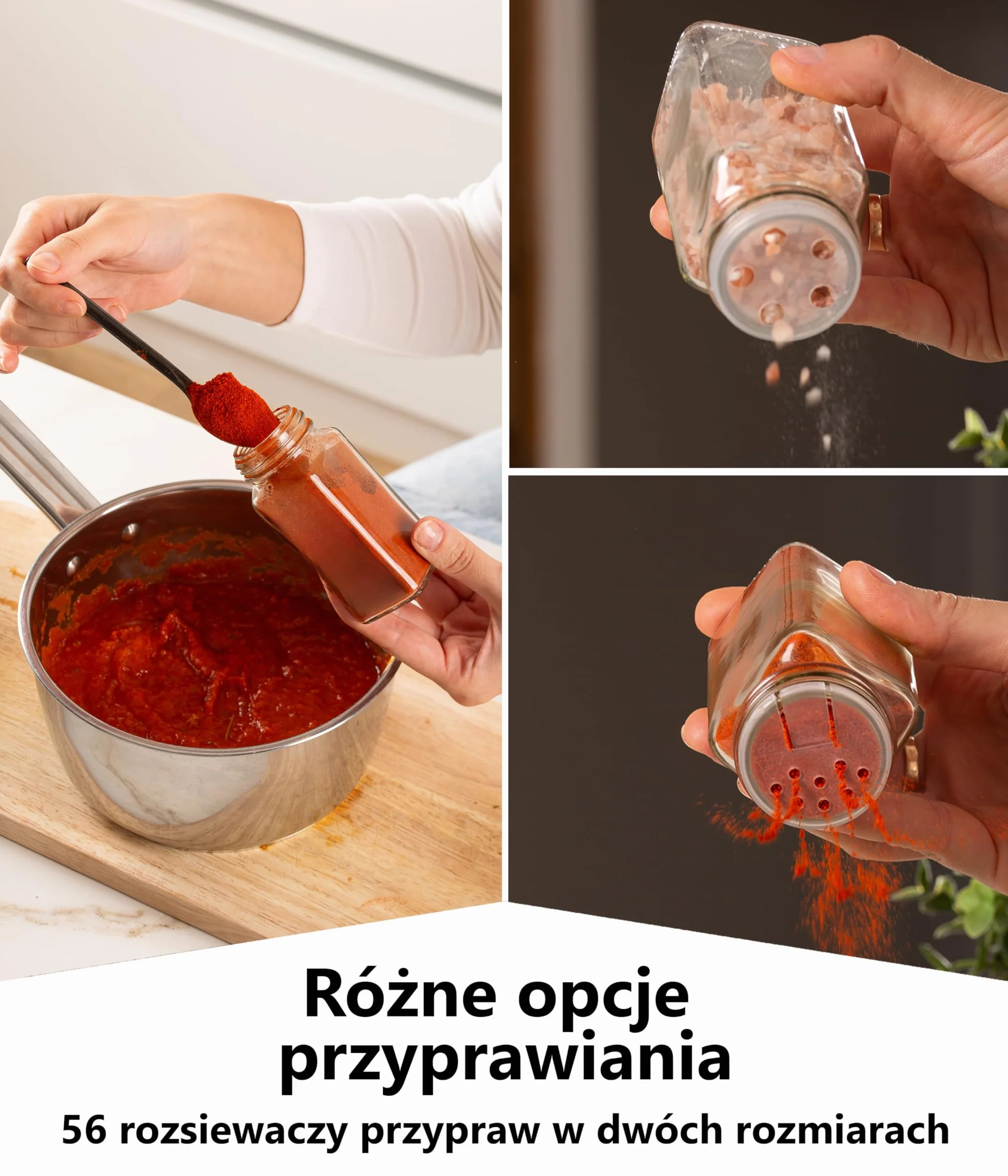 Deco haus Stojak na Przyprawy 4-poziomowy Metalowy Organizer Kuchenny 28 Słoiczki Czarny