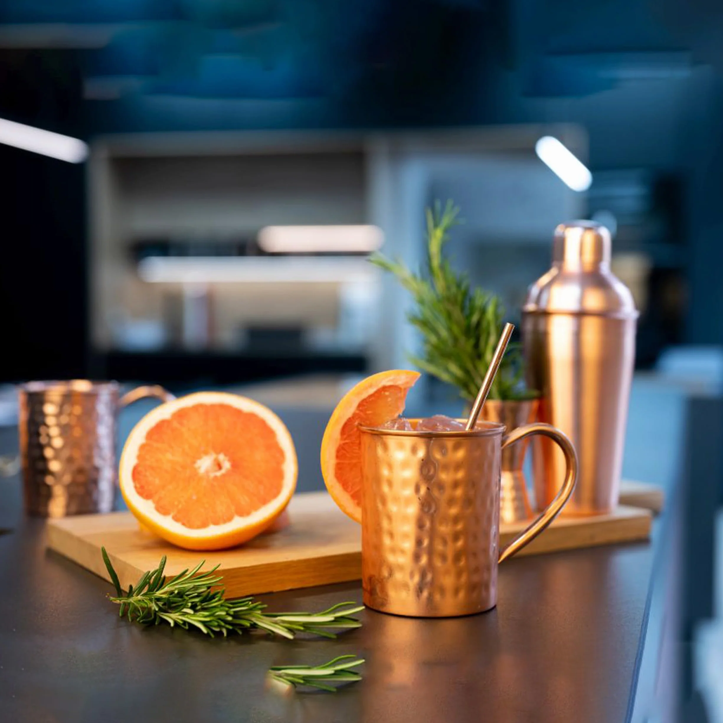 NKlaus kubek miedziany 100% czysta miedź 500 ml Moscow Mule 2 x 145 g
