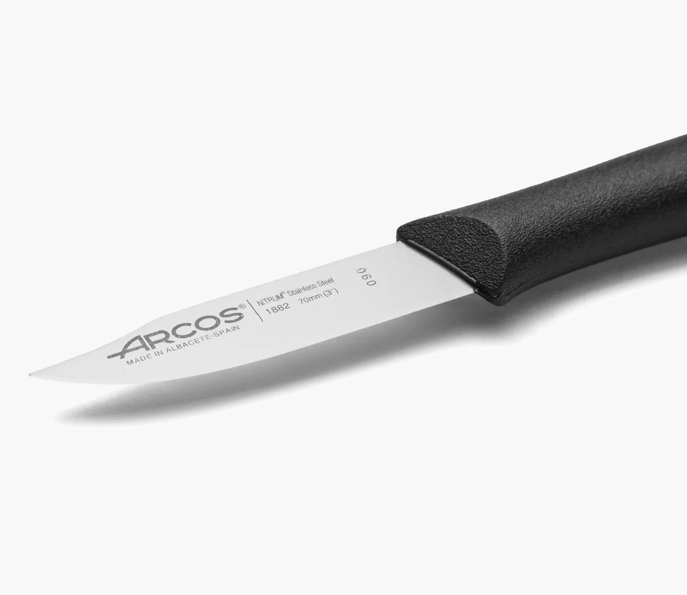 ARCOS Nożyce do obierania Nitrum stalowe 70 mm seria Nova czarne