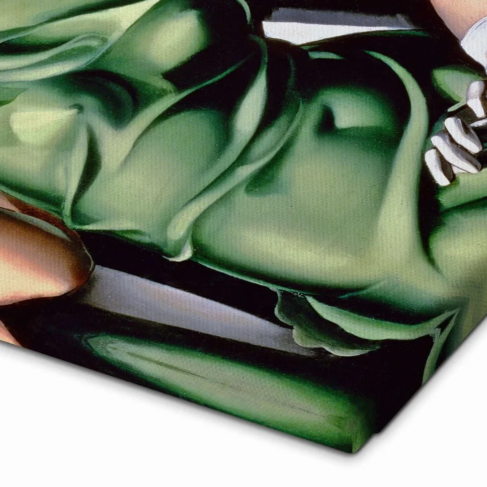 Tamara de Lempicka Obraz na płótnie Kobieta w zielonej sukni 50 x 70 cm