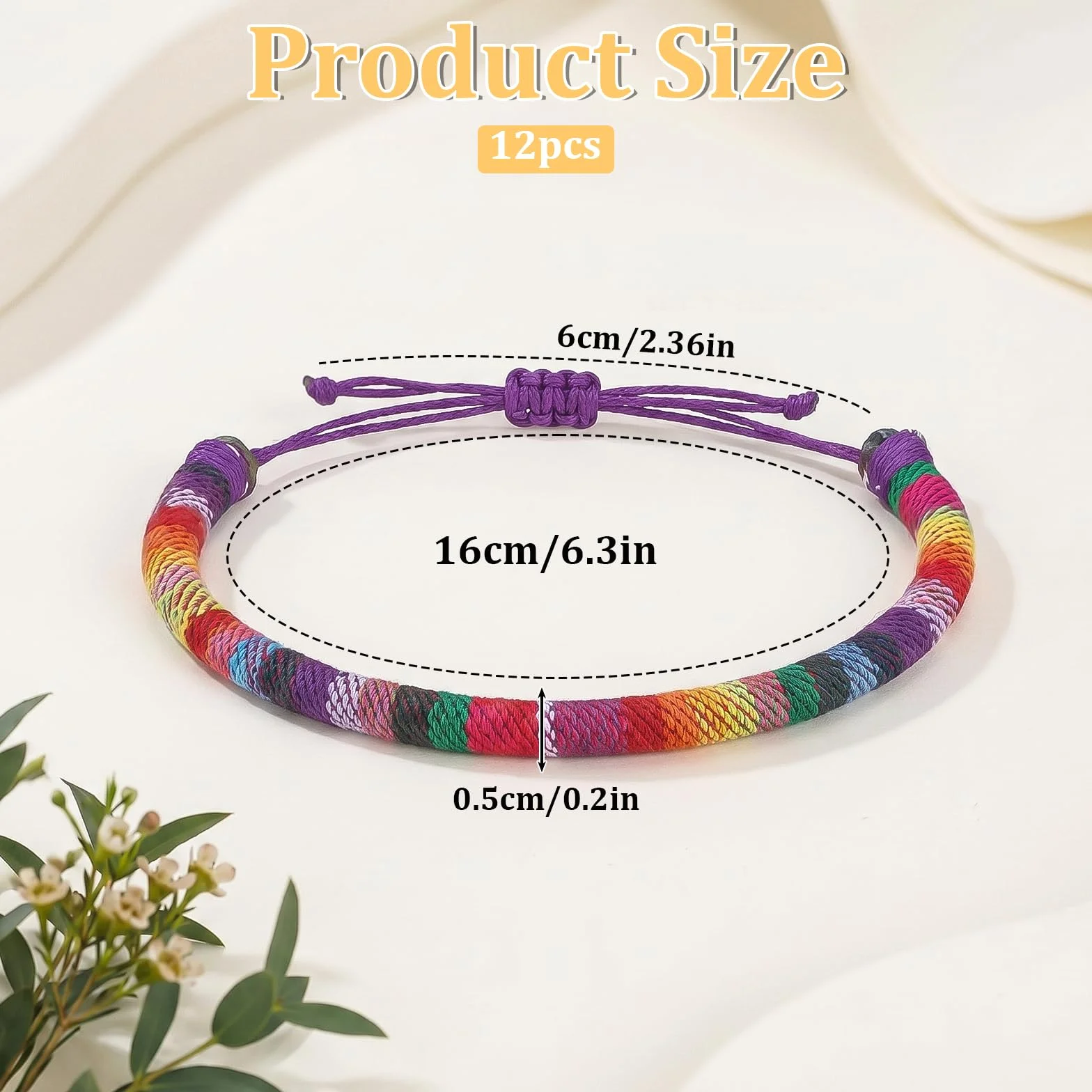 12 sztuk bransoletek przyjaźni, bransoletki przyjaźni, ręcznie robione bransoletki w stylu boho, bransoletka dla surferów, regulowana, tkana bransoletka tekstylna na letnie bransoletki dla mężczyzn