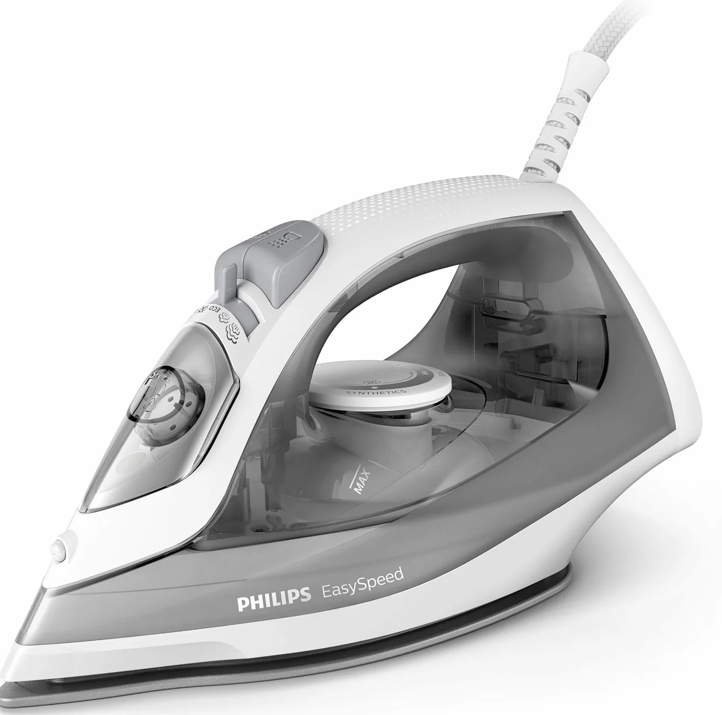 Philips EasySpeed Żelazko Parowe 2000 W Ceramiczna Stopa 4 Ustawienia Pary Szare GC1751/80