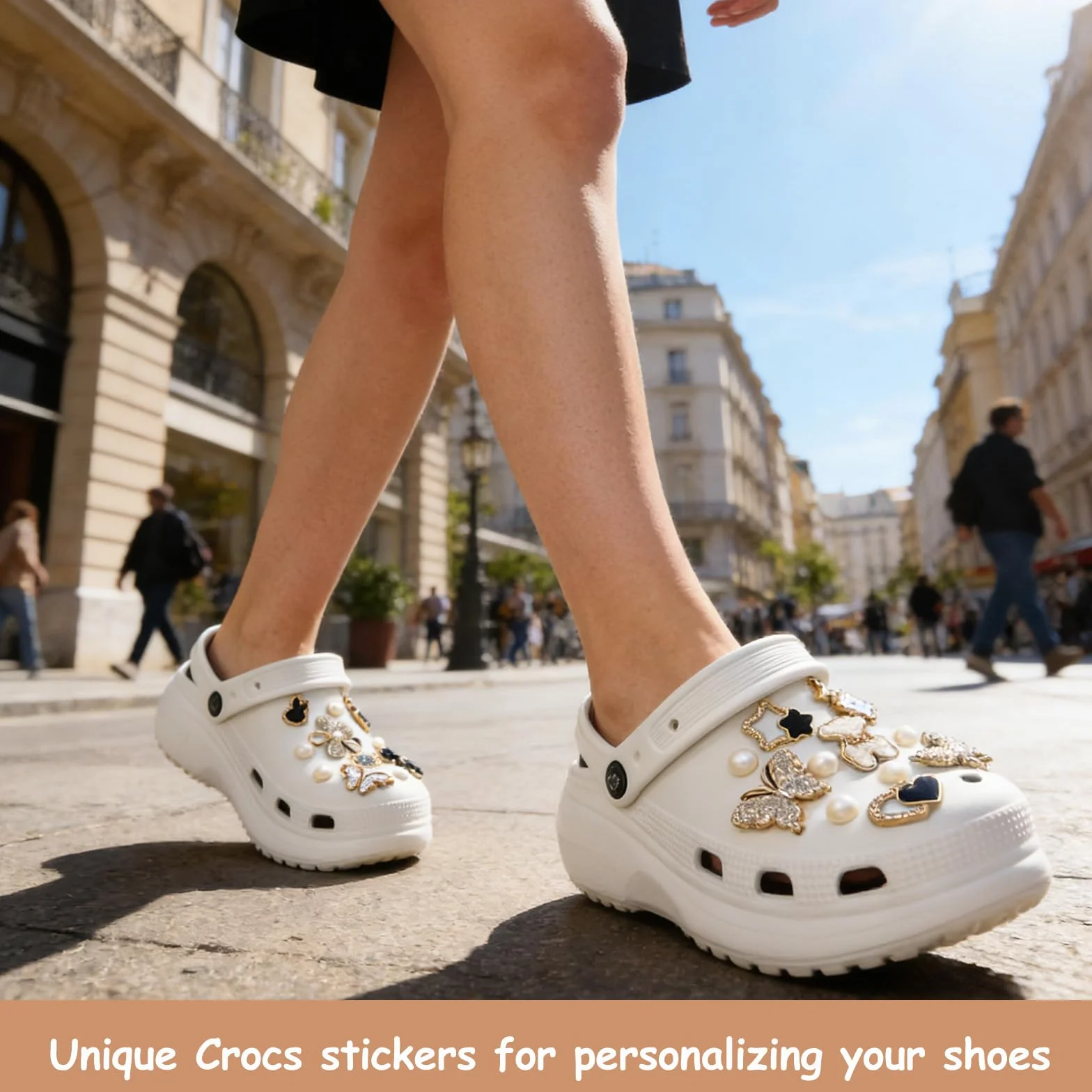 Croc Charms, zawieszki Croc dla dorosłych i klipsy do butów, 22-częściowy zestaw akcesoriów Crocs z zawieszką, niedźwiedziem i kwiatem, dekoracja DIY do spersonalizowanych butów i toreb