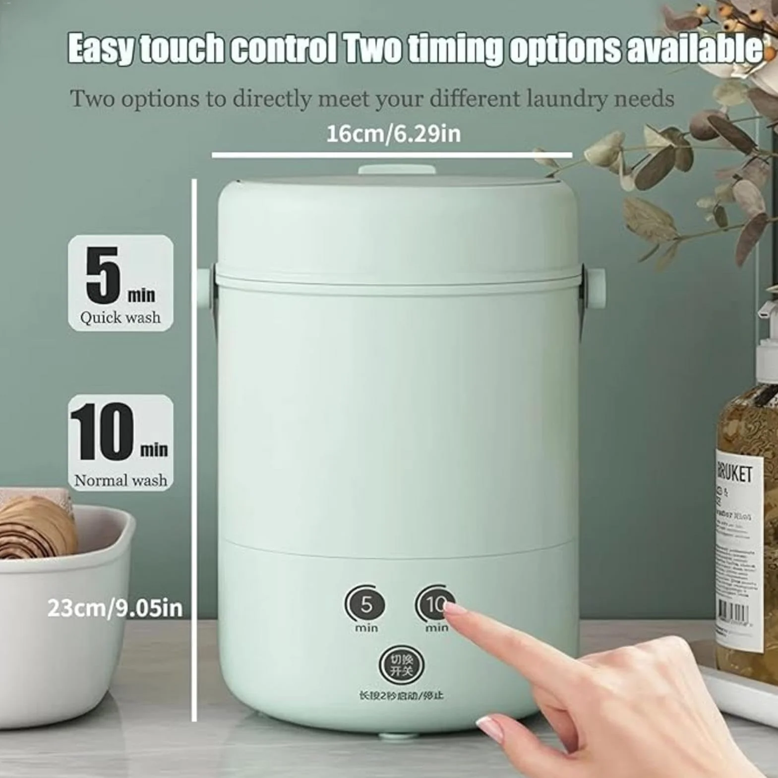 Portable Washing Machine 3.8L Mini for Underwear Socks Travel