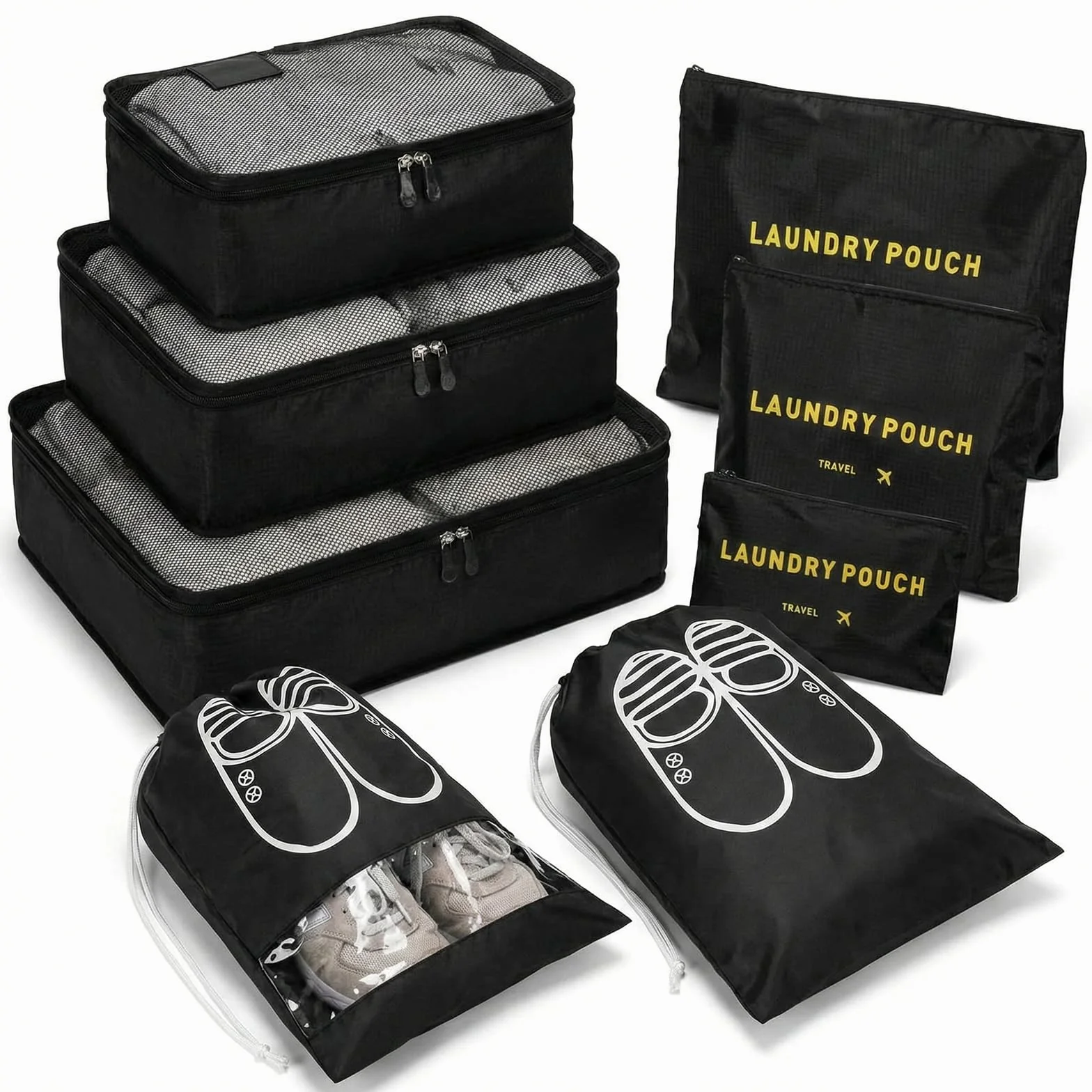 Billybath ‎Koffer Organizer Organizer, Czarny, ‎31 x 20 x 4 cm; 230 g, 8 Elementów